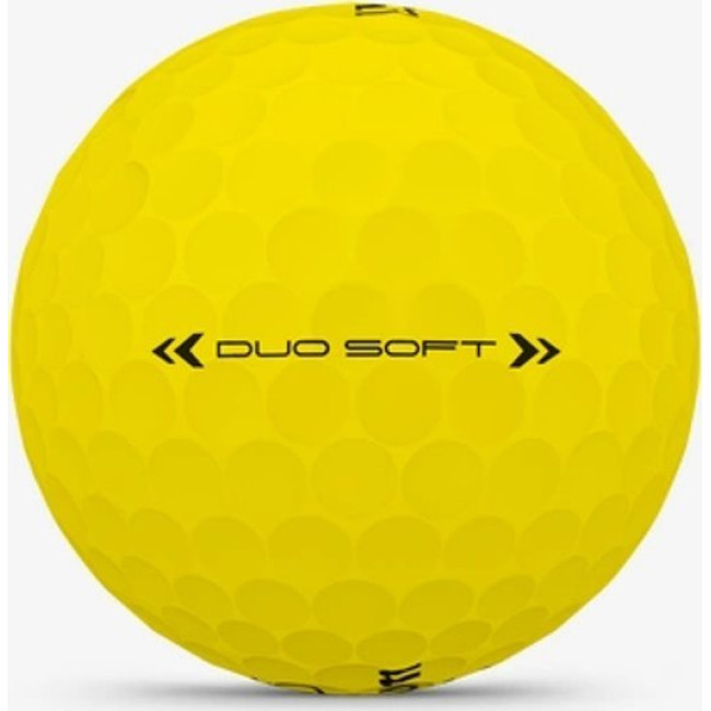 Мячи для гольфа Wilson Duo Soft 2025 12 шт, желтые