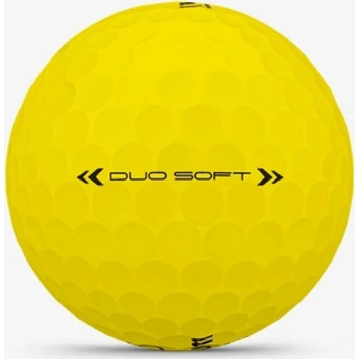 М'ячі для гольфу Wilson Duo Soft 2025 12 шт, жовті