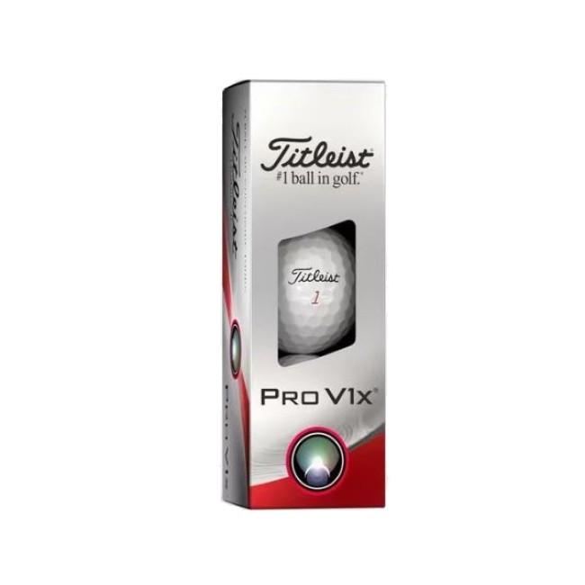 М'ячі для гольфу Titleist Pro V1х 3 шт, білі