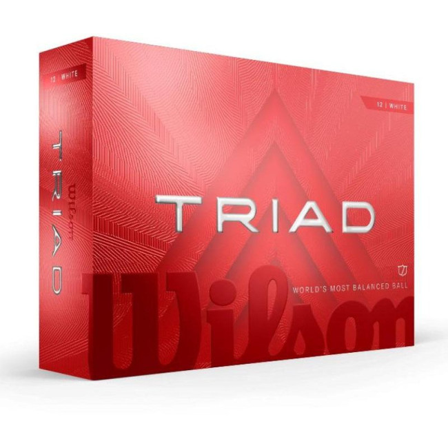 Мячи для гольфа Wilson TRIAD 12 шт, белые