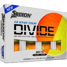 М'ячі для гольфу Srixon Q-Star Tour Divide 12 шт, жовто-помаранчеві
