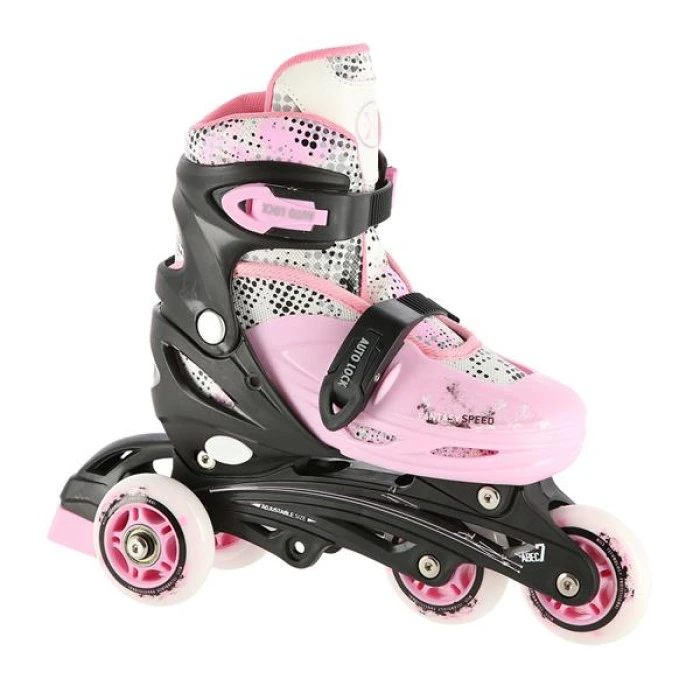 Ролики/Катки NH18331 4в1 NILS EXTREME - размер S (31-34) / розовые