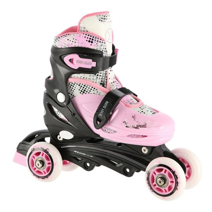 Ролики/Катки NH18331 4в1 NILS EXTREME - размер S (31-34) / розовые