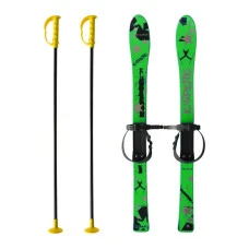 Лижі дитячі з палицями 90 см MARMAT Green