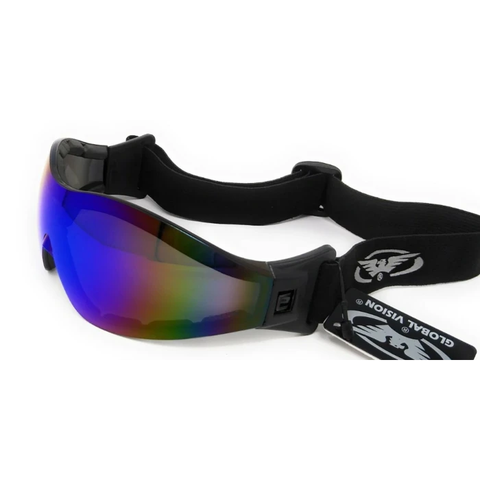 Лыжные очки с уплотнителем Global Vision Z-33 (G-Tech™ blue) Anti-Fog, синие