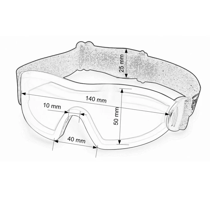 Лыжные очки с уплотнителем Global Vision Z-33 (G-Tech™ blue) Anti-Fog, синие