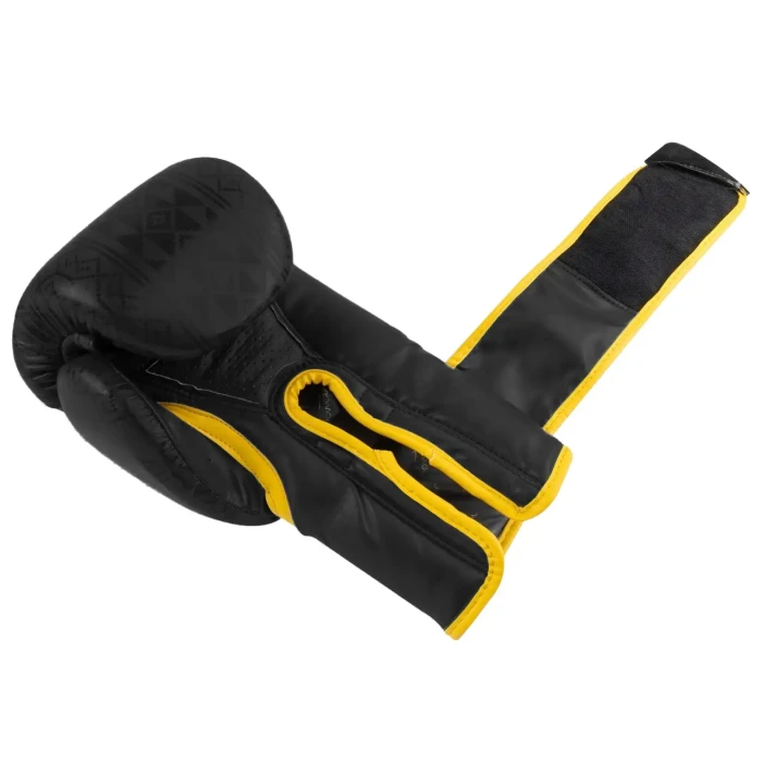 Рукавички боксерські PowerPlay 3021 Ukraine розмір 16 унцій, чорно-жовті