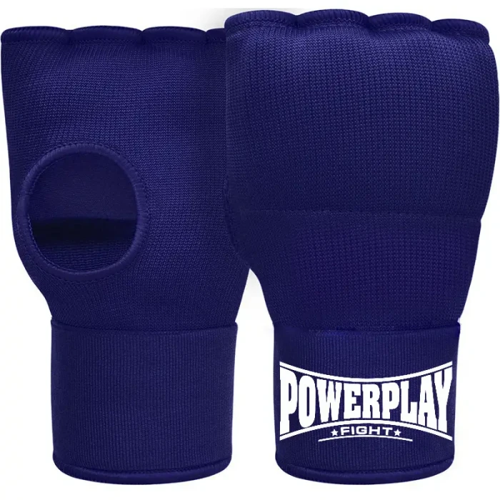 Перчатки-бинты с гелевыми подушечками PowerPlay 3096 размер L, темно-синие