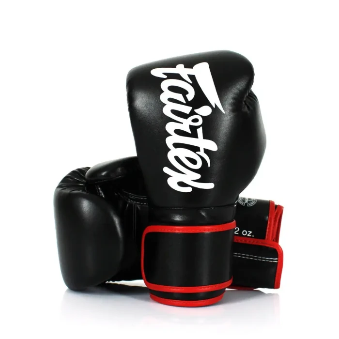 Рукавички боксерські з бинтами Fairtex BGV14 12 унцій, чорні