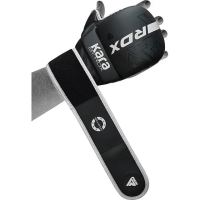 Перчатки греплинговые для ММА RDX F6 KARA Matte Plus размер L/XL, черно-белые
