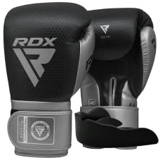 Рукавички боксерські з капою RDX MARK PRO SPARRING TRI LIRA 2 розмір 14 унцій, чорно-сріблястий