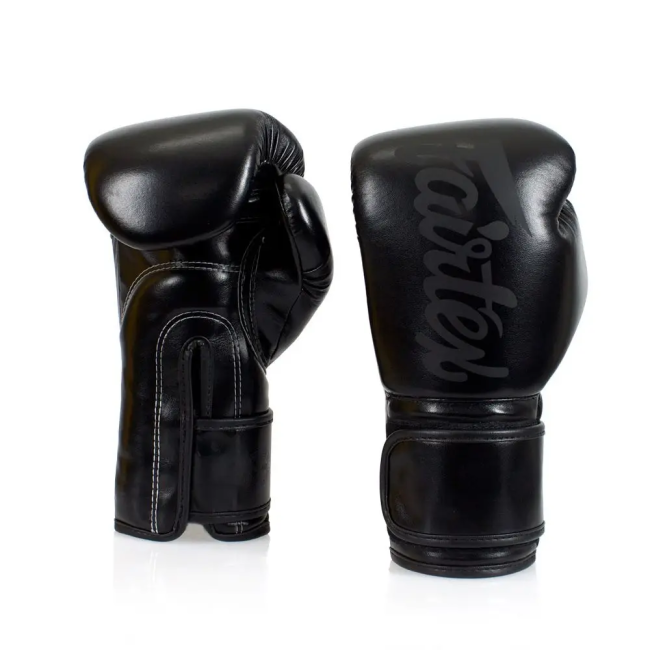 Рукавички боксерські з бинтами Fairtex BGV14SB 14 унцій, чорні