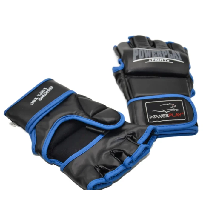 Перчатки MMA PowerPlay 3058 размер XL, черно-синие
