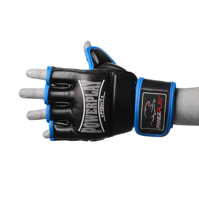 Перчатки MMA PowerPlay 3058 размер XL, черно-синие