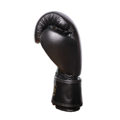 Перчатки боксерские кожаные PowerPlay 3014 Indiana 12 унций, черные