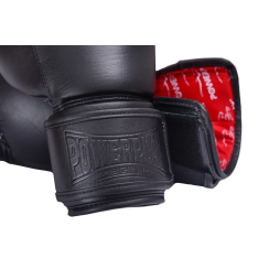 Перчатки боксерские кожаные PowerPlay 3014 Indiana 12 унций, черные