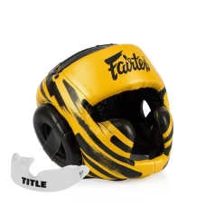 Шлем боксерский закрытый Fairtex HG16 размер M, желтый