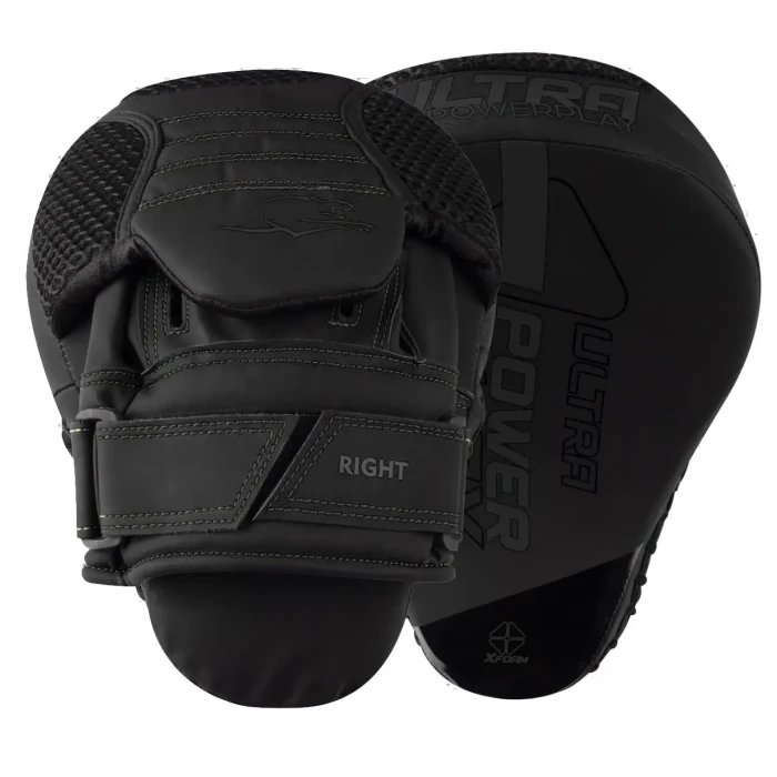 Лапи боксерські PowerPlay 3044 Pro Carbon Ultra чорні