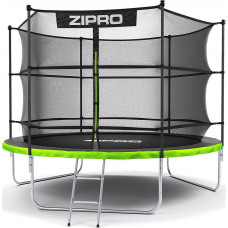 Батут Zipro Jump Pro с внутренней сеткой 10 футов 312 см черно-зеленый