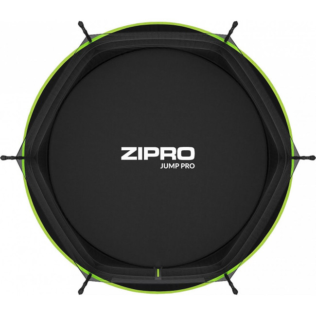 Батут Zipro Jump Pro с внутренней сеткой 10 футов 312 см черно-зеленый