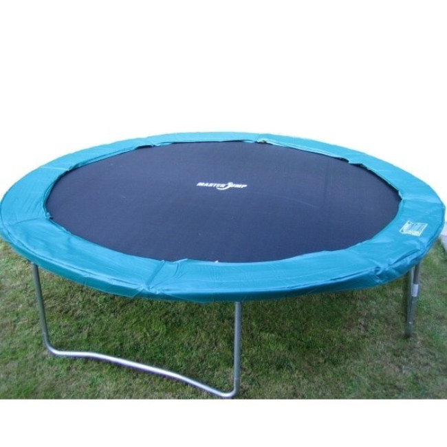 Батут MASTERJUMP Super без сетки 365 см голубой