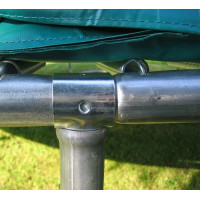 Батут MASTERJUMP Super без сетки 365 см голубой