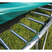 Батут MASTERJUMP Super без сетки 365 см голубой