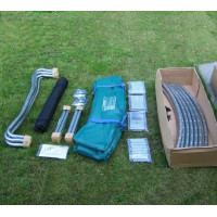 Батут MASTERJUMP Super без сетки 365 см голубой