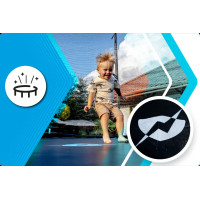 Батут THUNDER INSIDE ELITE с внутренней сеткой 16 футов 488 черный