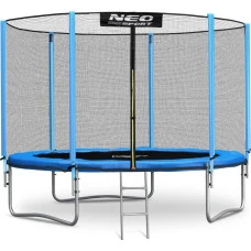 Батут Neo-Sport з зовнішньою сіткою 8,5 футів 252 см блакитний