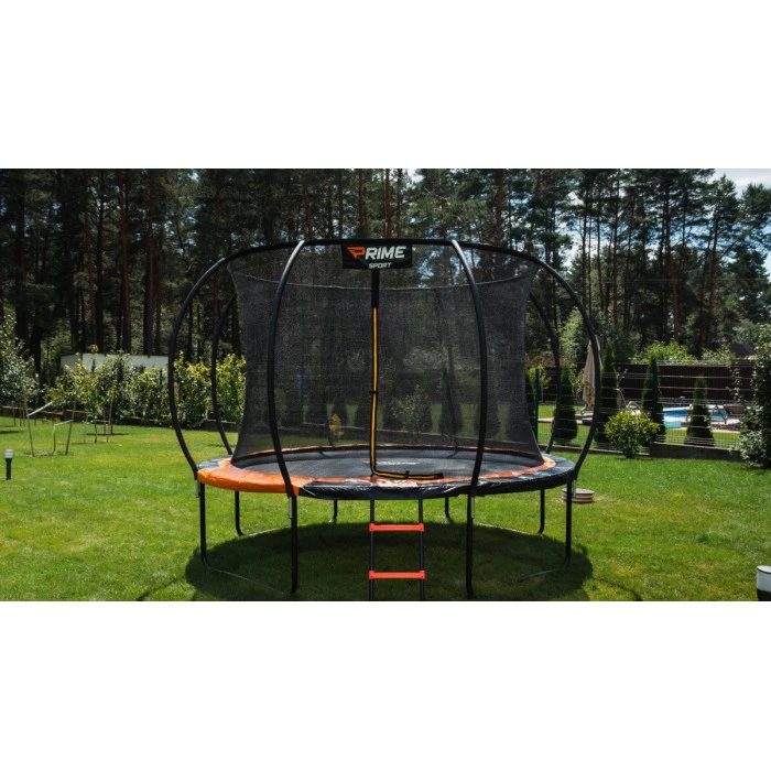 Батут PRIME SPORT INSIDE TITANPRO с внутренней сеткой 10 футов оранжевый