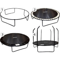 Батут SkyFlyer TR0034 с внутренней сеткой 10 футов 304 см черный