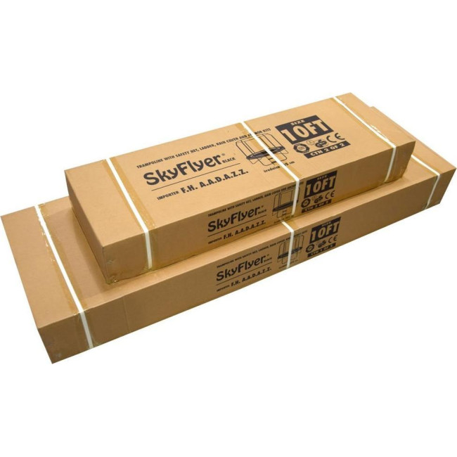 Батут SkyFlyer TR0034 с внутренней сеткой 10 футов 304 см черный