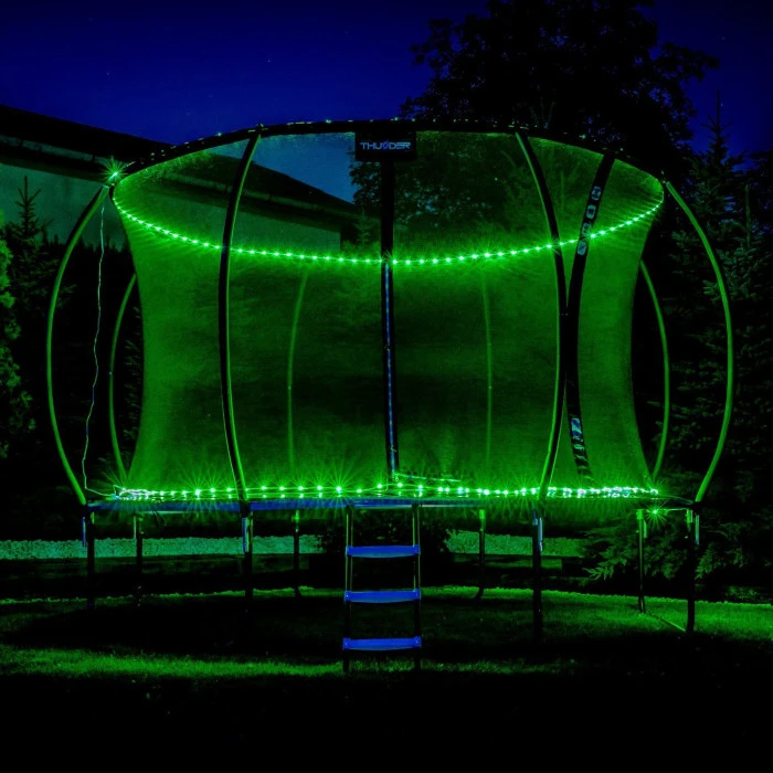 Батут THUNDER INSIDE ULTRA з внутрішньою сіткою 14 футів 435 см чорно-блакитний