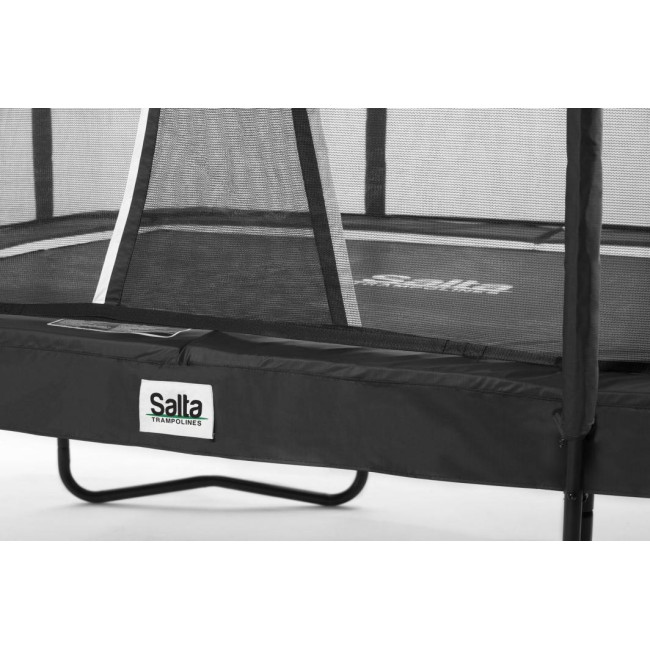 Батут Salta Premium Black Edition з внутрішньою сіткою 305 x 214 см чорний