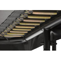 Батут Salta Premium Black Edition з внутрішньою сіткою 305 x 214 см чорний