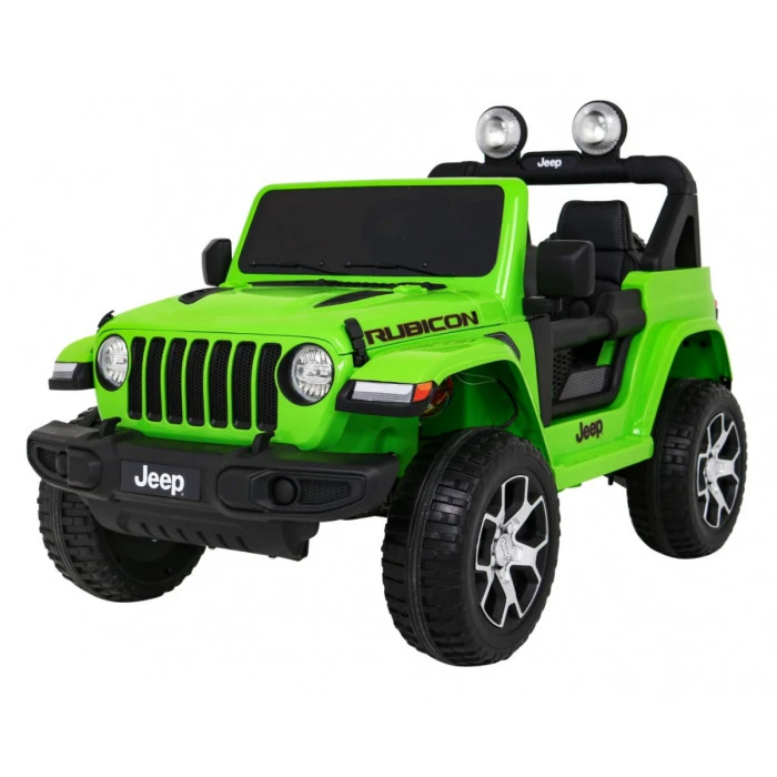 Детская аккумуляторная машинка Jeep Wrangler Rubicon Зеленая