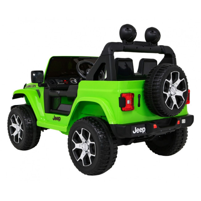 Детская аккумуляторная машинка Jeep Wrangler Rubicon Зеленая