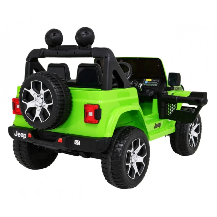 Детская аккумуляторная машинка Jeep Wrangler Rubicon Зеленая
