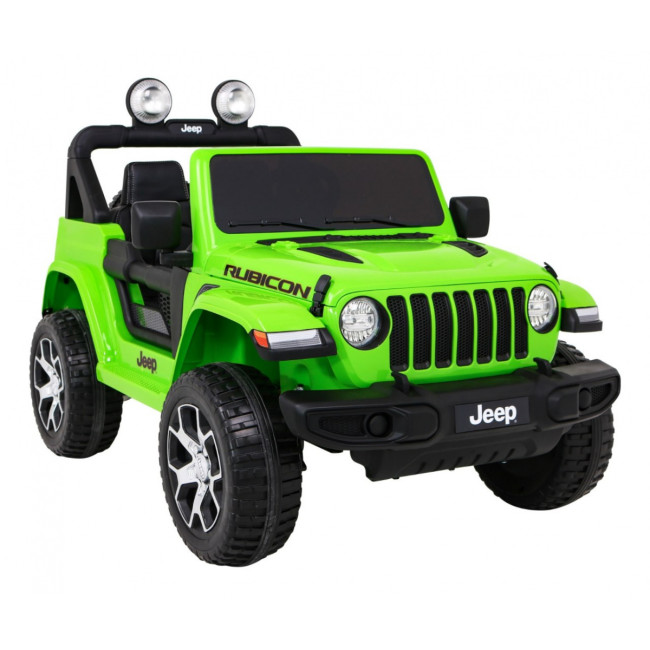 Детская аккумуляторная машинка Jeep Wrangler Rubicon Зеленая