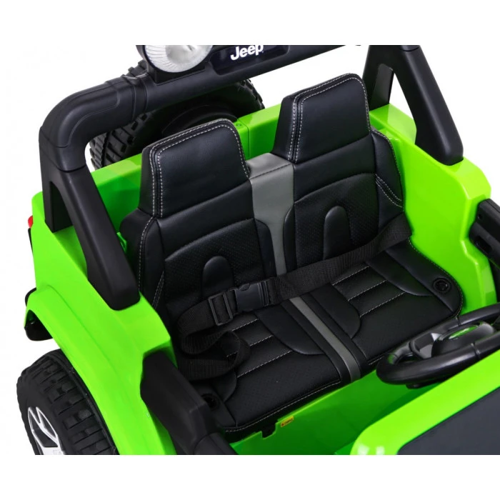 Детская аккумуляторная машинка Jeep Wrangler Rubicon Зеленая