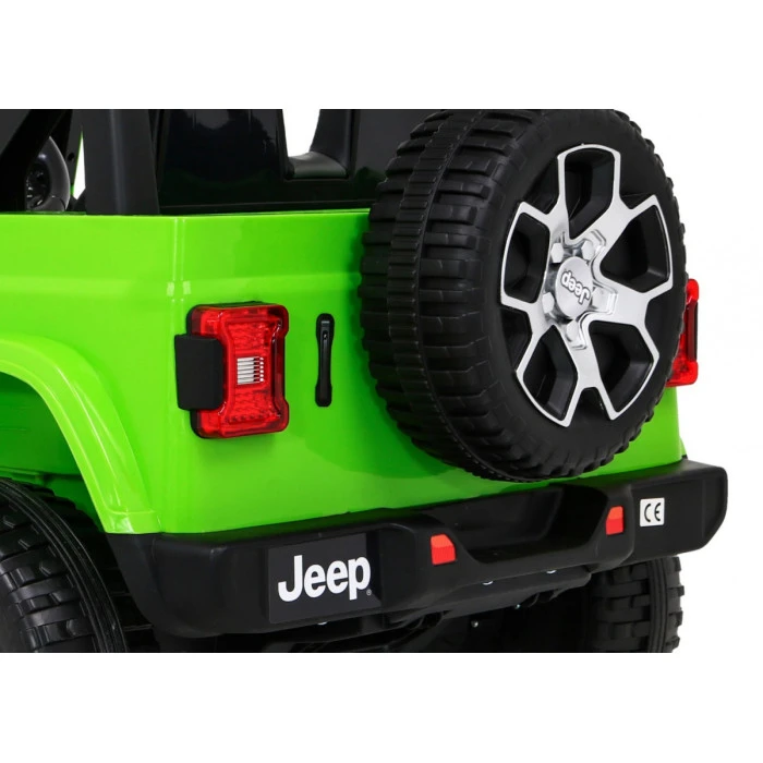 Детская аккумуляторная машинка Jeep Wrangler Rubicon Зеленая