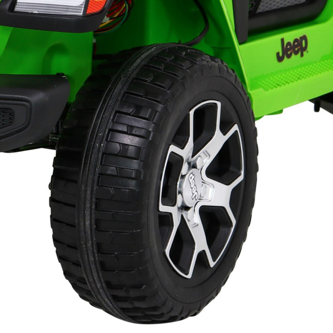 Детская аккумуляторная машинка Jeep Wrangler Rubicon Зеленая