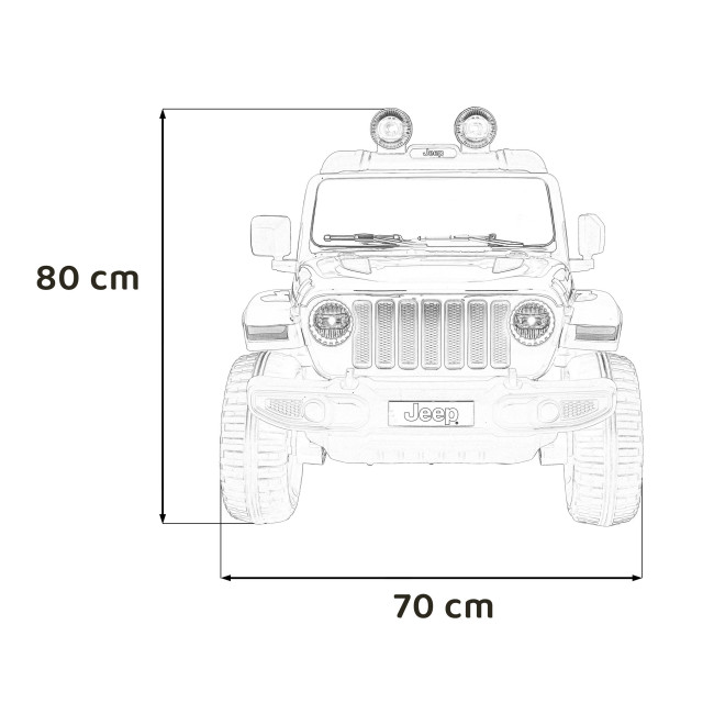 Детская аккумуляторная машинка Jeep Wrangler Rubicon Зеленая