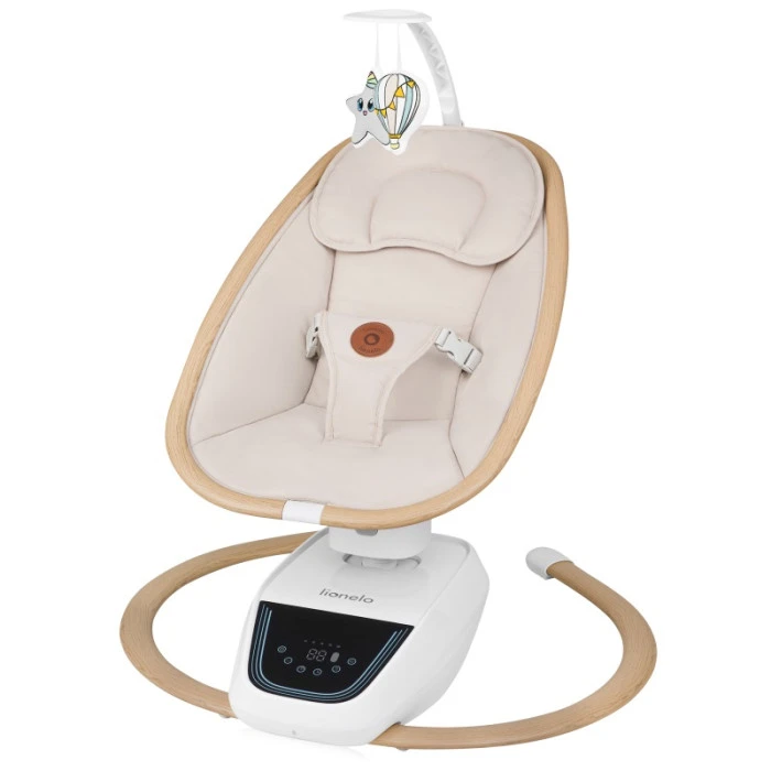 Крісло-гойдалка Lionelo OLIVIA BEIGE NATURAL