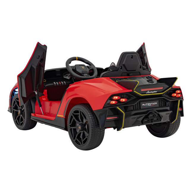 Детская аккумуляторная машинка Lamborghini Invencible Красная