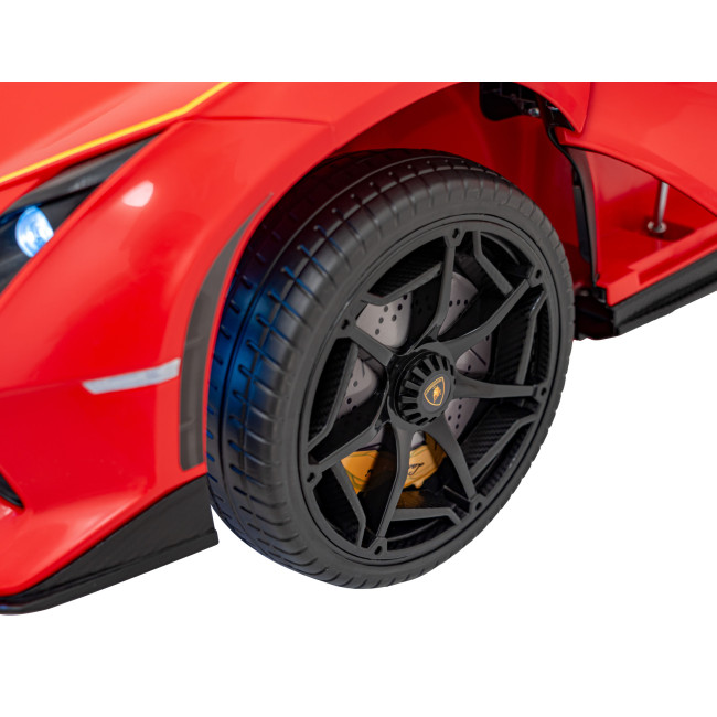 Детская аккумуляторная машинка Lamborghini Invencible Красная
