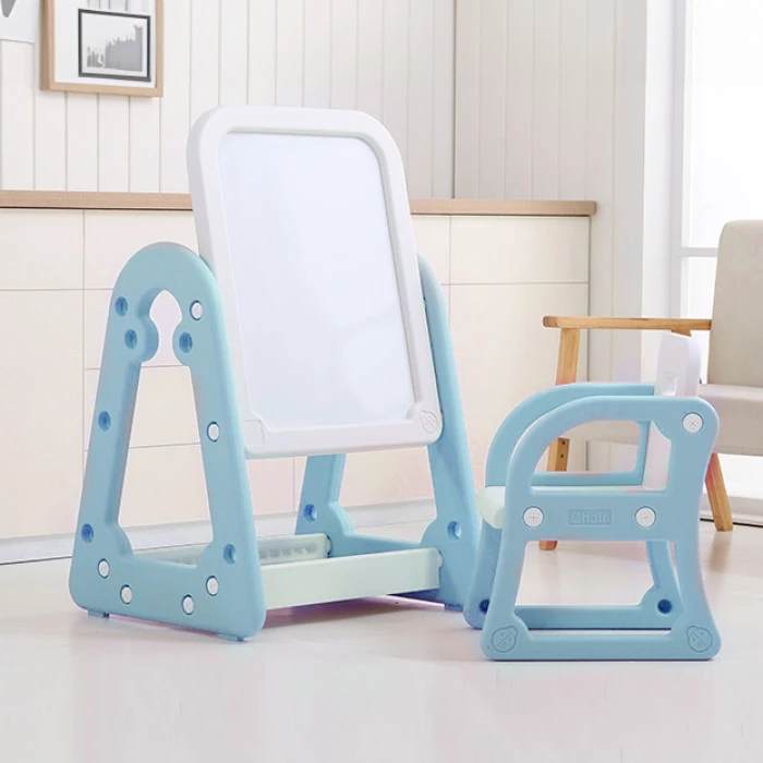 Парта-мольберт с креслом для детей inSPORTline Gacino, голубая