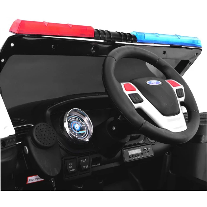 Авто внедорожник Полицейский на аккумуляторе для детей + Сирены + Фонари + МегаФон + Пульт + Бесплатный старт + EVA + Наклейки