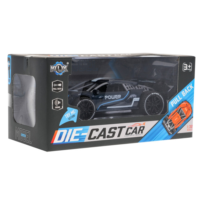 Детская машинка POWER 3+ Модель 1:32 + Металлический кузов + Резиновые колеса + Pull Back Drive + Звуки